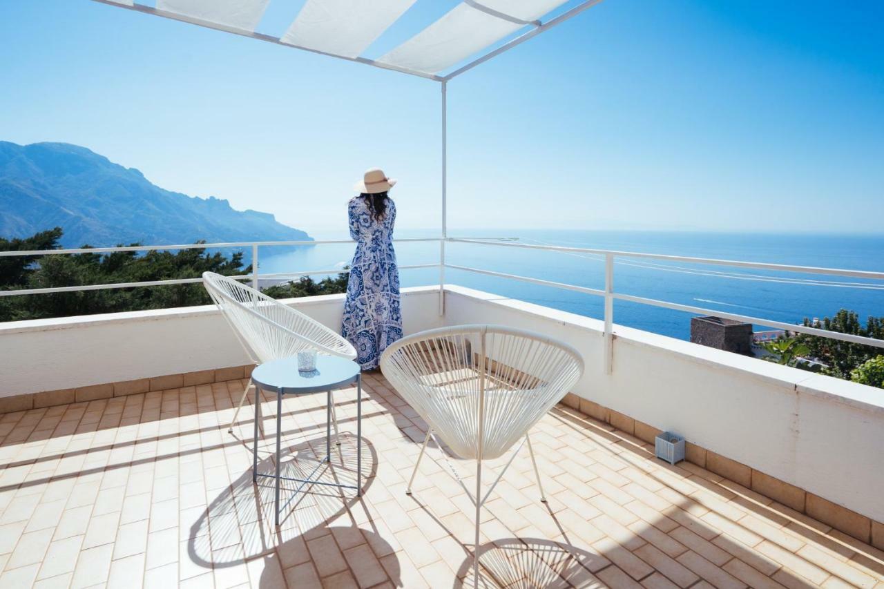 Sea View Villa In Ravello With Lemon Pergola, Gardens And Jacuzzi - Ideal For Elopements 外观 照片